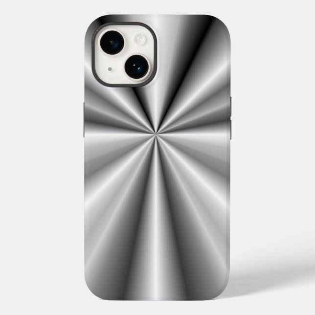 Brushed Metal Tuck and Roll Case-Mate iPhone Case (Back)