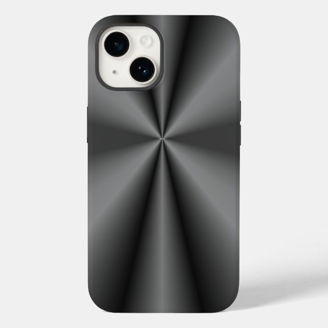 Brushed Metal Tuck and Roll Case-Mate iPhone Case (Back)