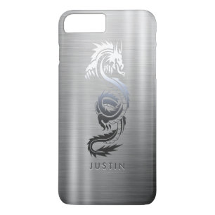 Brushed Metallic Dragon iPhone 8 Plus/7 Plus Case