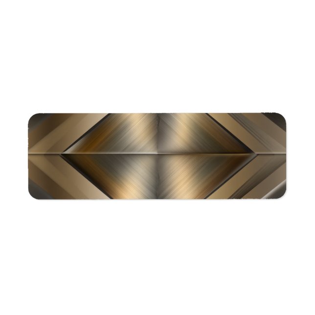 Brushed Metallic Geometric Diamond Pattern (Front)