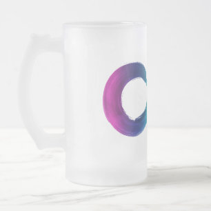 Brushed Neurodiversity Frosted Glass Beer Mug