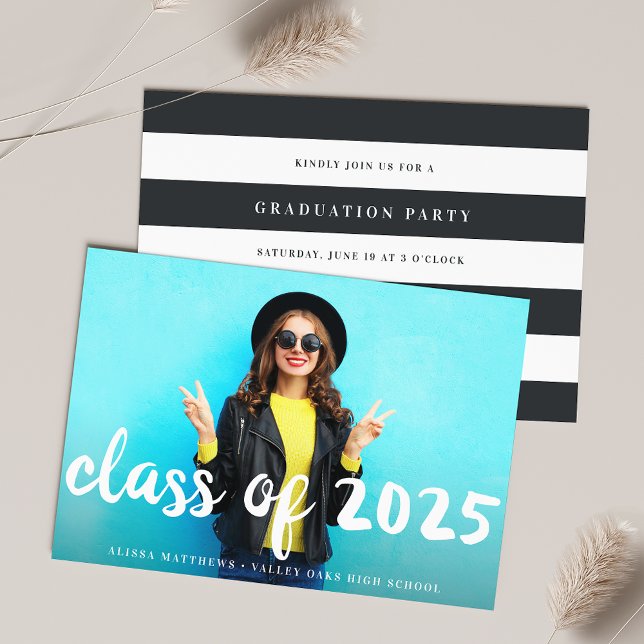 Brushed Overlay Graduation Party Invitation (Creator Uploaded)