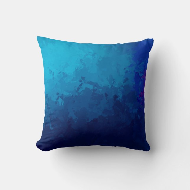 Brushed Painted Abstract Background. Brush stroked Cushion (Front)