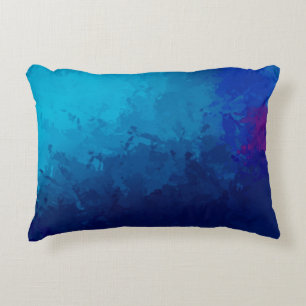 Brushed Painted Abstract Background. Brush stroked Decorative Cushion