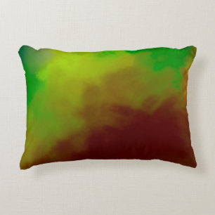 Brushed Painted Abstract Background. Brush stroked Decorative Cushion