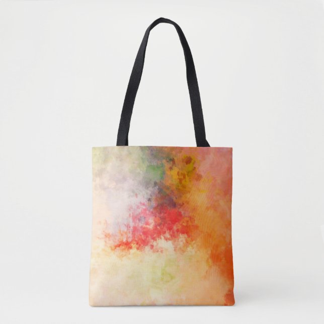 Brushed Painted Abstract Background. Brush stroked Tote Bag (Front)