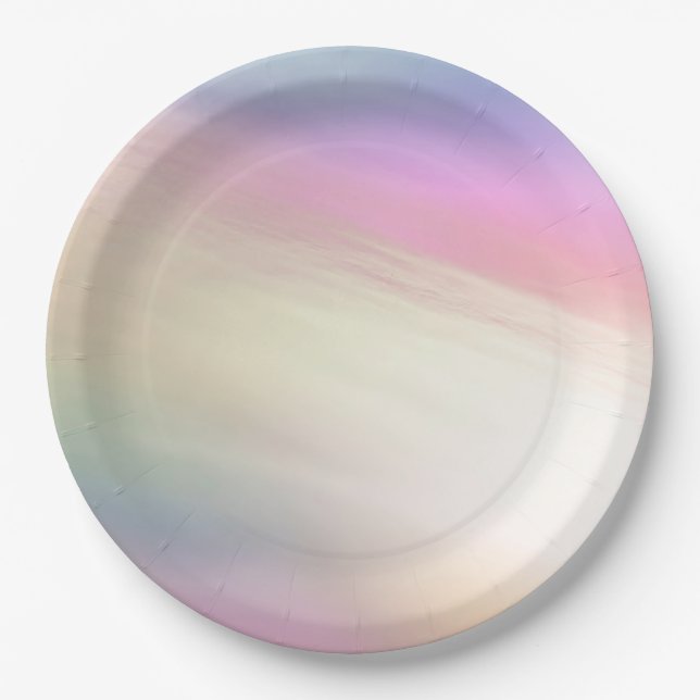 Brushed Pastels Paper Plate (Front)