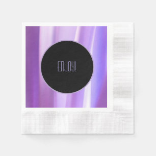 Brushed Petals Lavender Paper Napkin   Elegant Flo