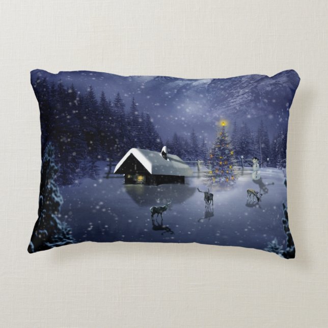 Brushed Polyester Decorative Cushion (Back)