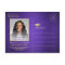 Brushed Purple & Gold Graduate Photo Save the Date