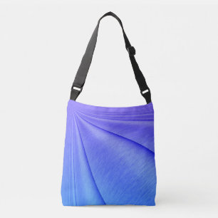 Brushed Purple to Indigo Contour Design Crossbody Bag