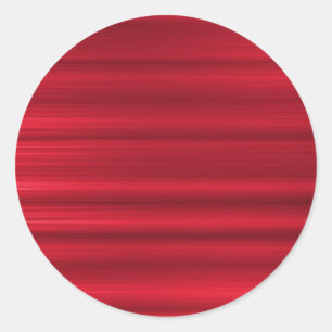 Brushed Red Classic Round Sticker