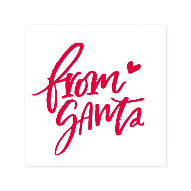Brushed Red From Santa Stamp | Christmas Gift (Design)