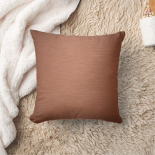 Brushed Rose Gold Metallic Cushion