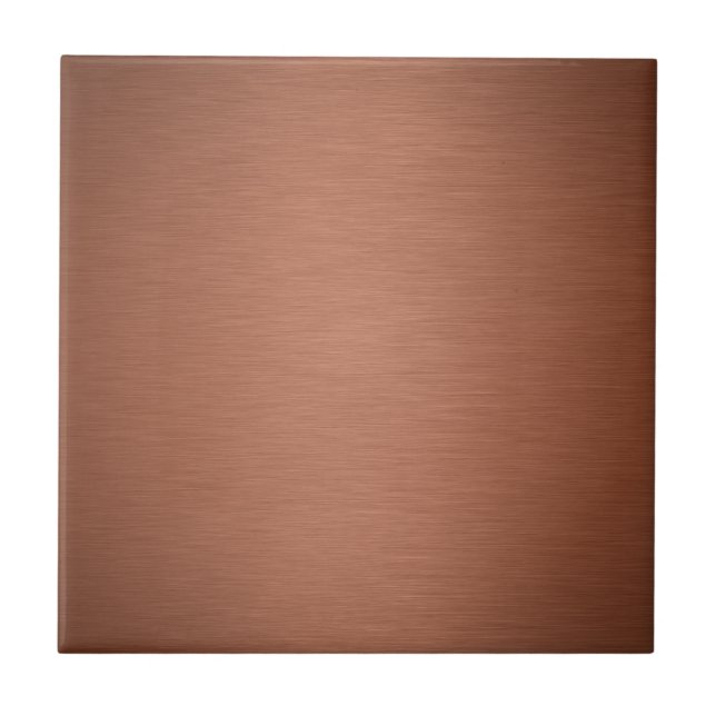 Brushed Rose Gold Metallic Tile (Front)