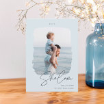 Brushed Signature | Hanukkah Photo Holiday Card<br><div class="desc">An elegant and modern photo card for your Hanukkah 2021 greetings, featuring a single vertical or portrait-orientated photo in a unique paintbrushed frame. "Shalom" appears beneath in hand lettered script, with your custom holiday greeting (shown with "Happy Hanukkah") and family name beneath. Add the year across the top to create...</div>