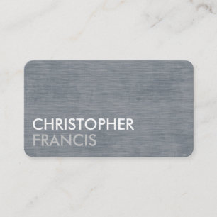 Brushed silver customisable business cards