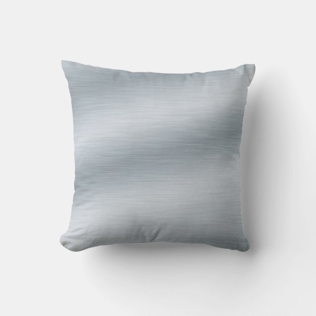 Brushed Silver Look Background Cushion (Front)