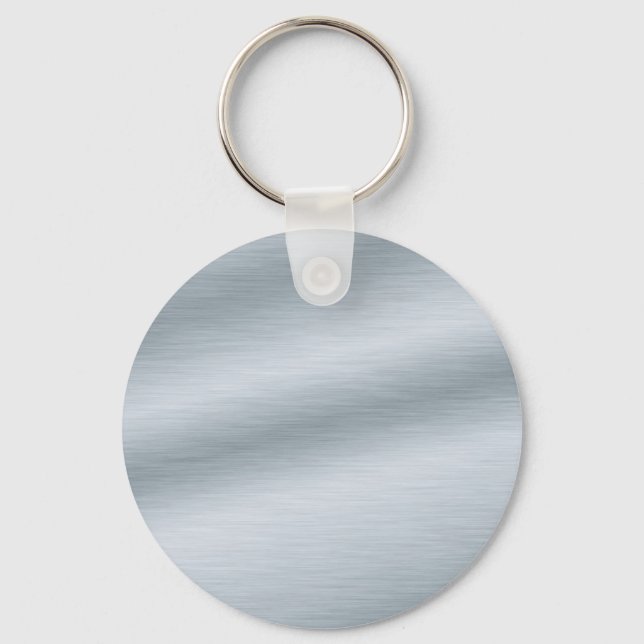 Brushed Silver Look Background Key Ring (Front)