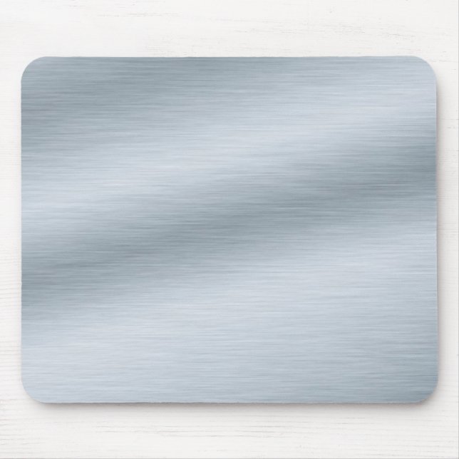 Brushed Silver Look Background Mouse Mat (Front)