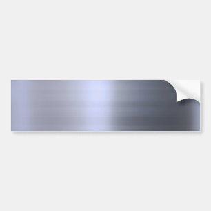Brushed Silver Metal Textured Bumper Sticker