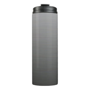 Brushed Silver Metallic Look Thermal Tumbler