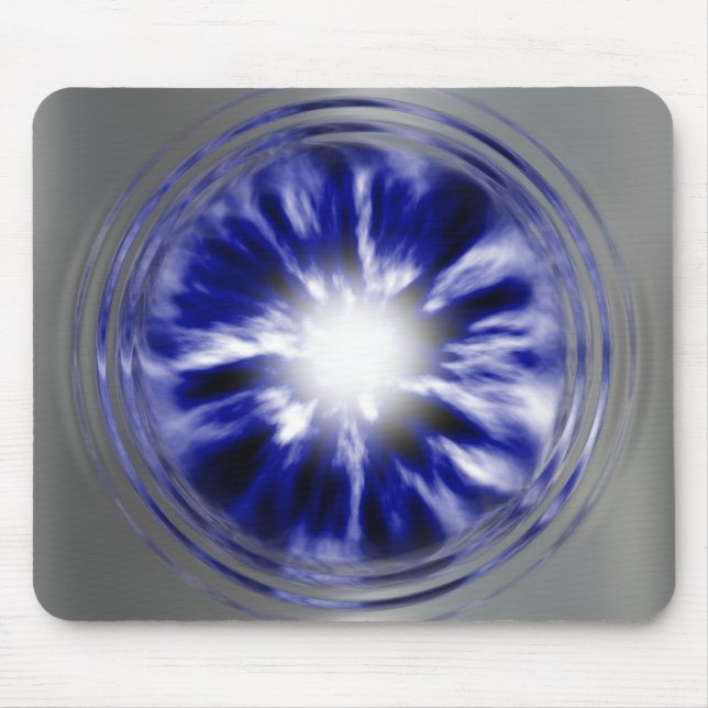 brushed silver wormhole 2 mouse mat (Front)