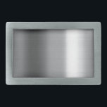 Brushed Stainless Rectangular Belt Buckle<br><div class="desc">A plain faux brushed stainless steel texture.. Add your design or text over it or leave it plain if you just love metal.</div>