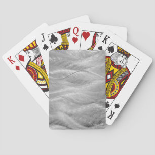 Brushed Stainless Steel Abstract  Playing Cards