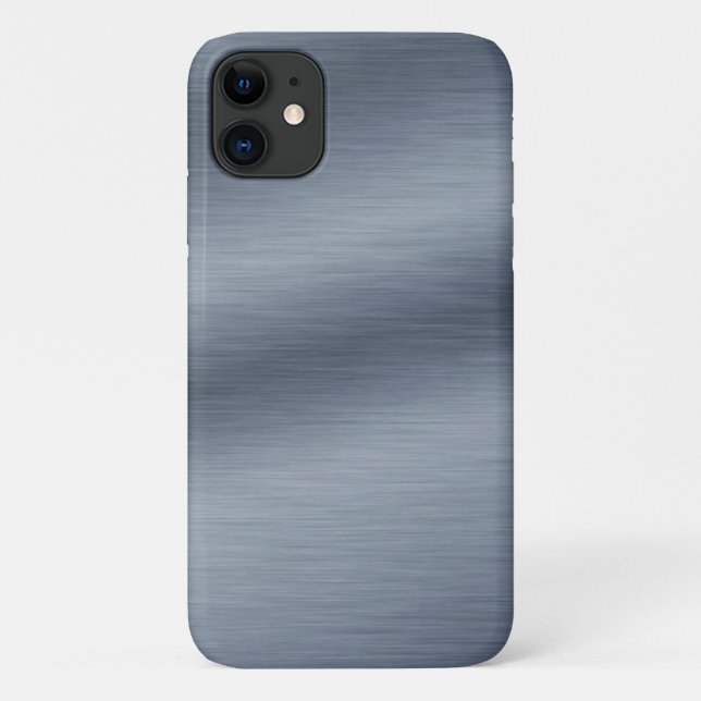 Brushed Stainless Steel Look Case-Mate iPhone Case (Back)