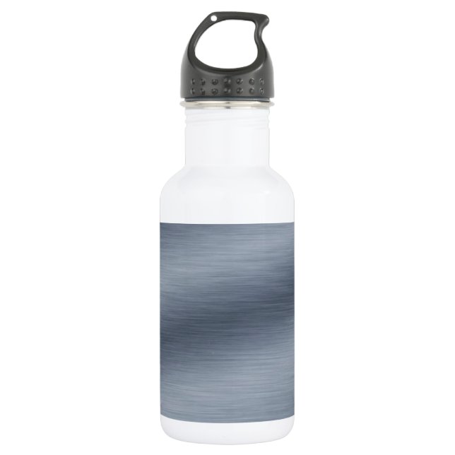 Brushed Steel Background 532 Ml Water Bottle (Front)