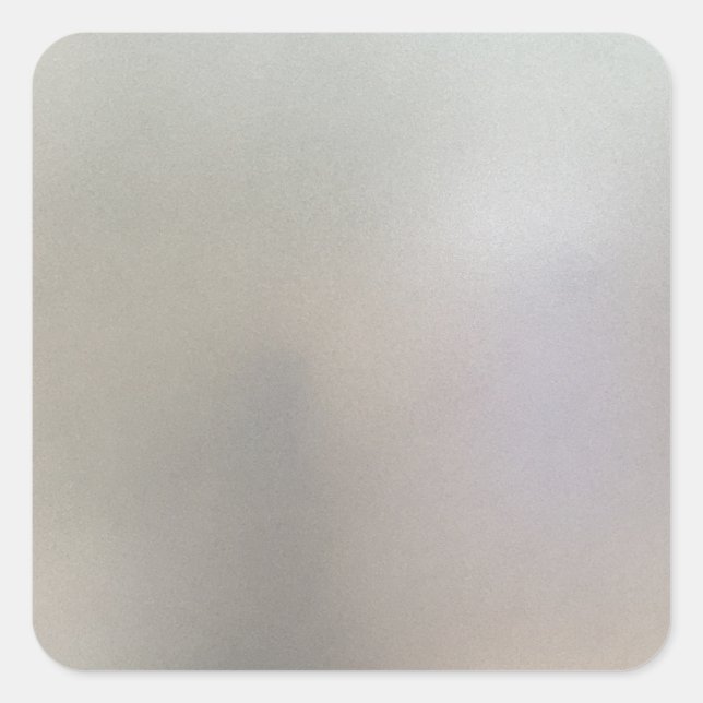Brushed Steel Background Metal Texture Grey Square Sticker (Front)