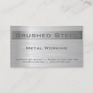 Brushed Steel Business card