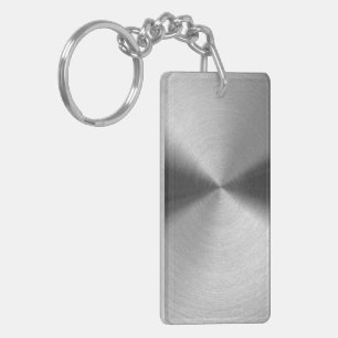 Brushed Steel Key Ring