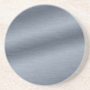 Brushed Steel Look Background Coaster