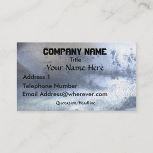 BRUSHED STEEL Metal-look Business Cards