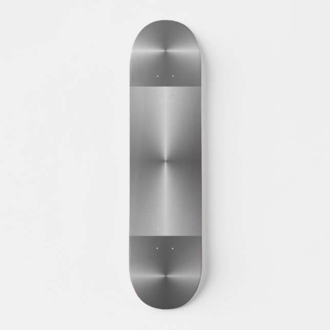 brushed steel skateboard (Front)