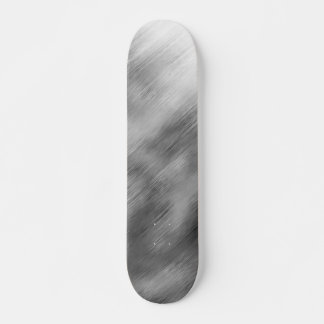 Brushed Steel Speed Look Customisable Grey White Skateboard