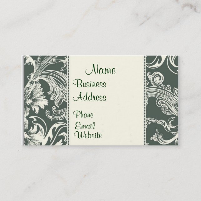 Brushed Swirls Business Card (Front)