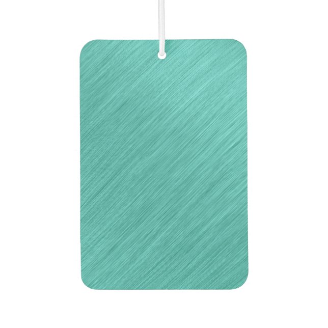 Brushed Turquoise Delight Car Air Freshener (Front)