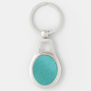 Brushed Turquoise Delight Key Ring