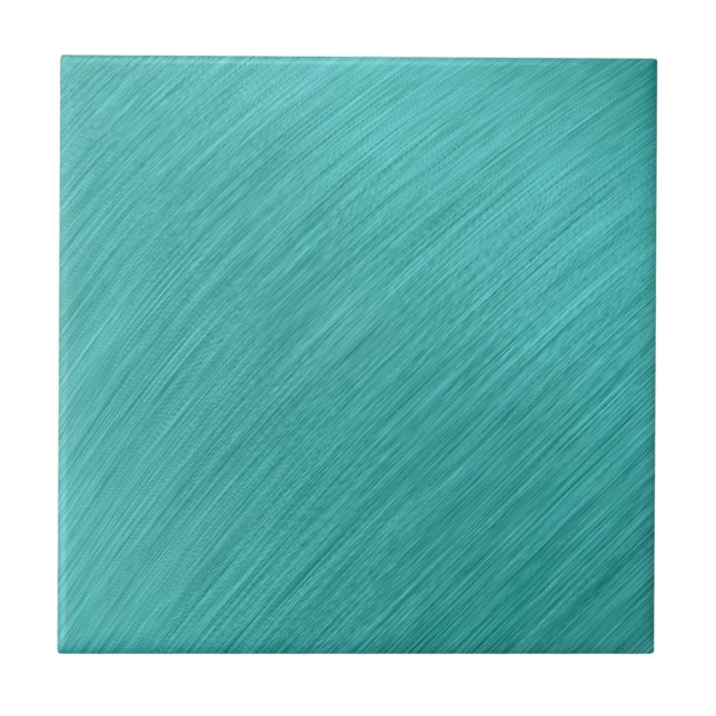 Brushed Turquoise Delight Tile (Front)