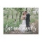 Brushed Wedding Thank You Photo Post Card