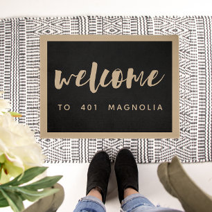 Brushed Welcome Personalised Doormat