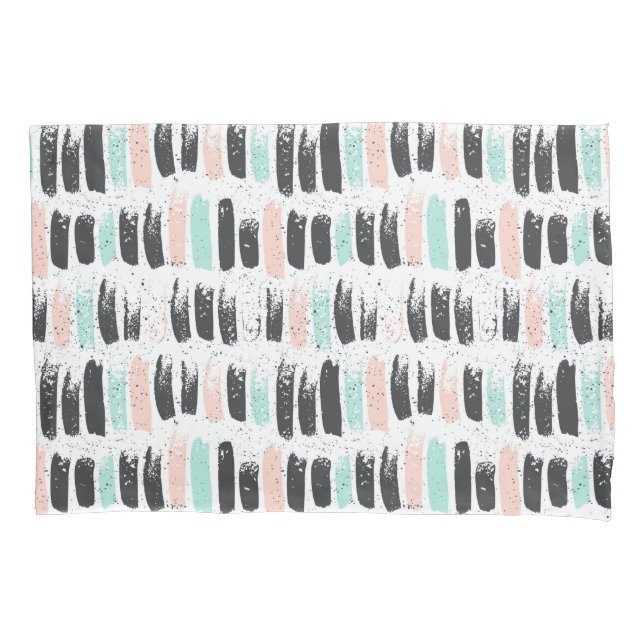 Brushes & Ink Strokes Pattern Pillowcase (Front-Left)