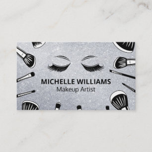 Brushes Makeup Artist Beauty Specialist Business Card