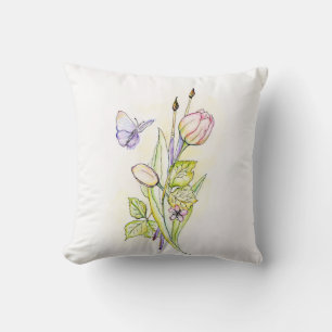 Brushes 'n Flowers Cushion