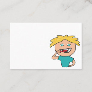 Brushing Teeth Business Card