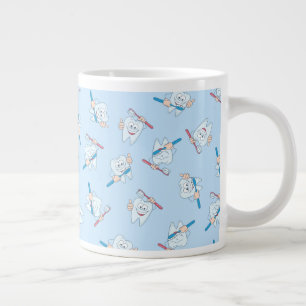Brushing Teeth Large Coffee Mug