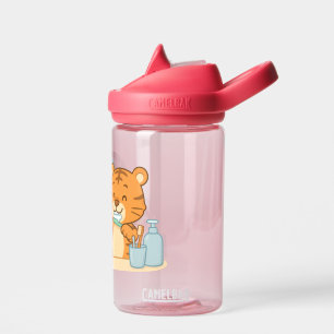 Brushing Tigers – Cute Morning Routine Water Bottle